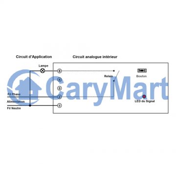 Kit Télécommande Sans Fil 8 Interrupteurs Sortie CA 220V et un Émetteur  Radio (Modèle: 0020624)